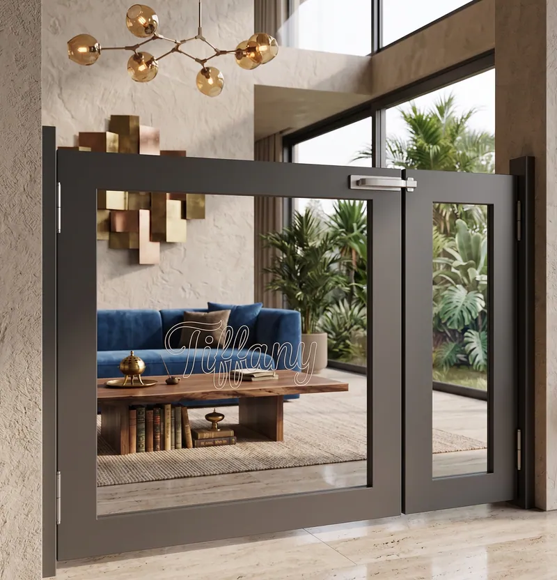Liten Etched plexiglass gate for children and pets by Lumina Gates, photo 1