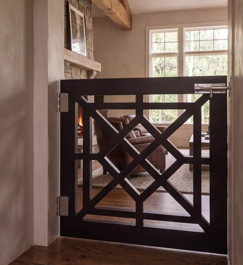Lux III wood gate for children and pets by Lumina Gates, photo 1