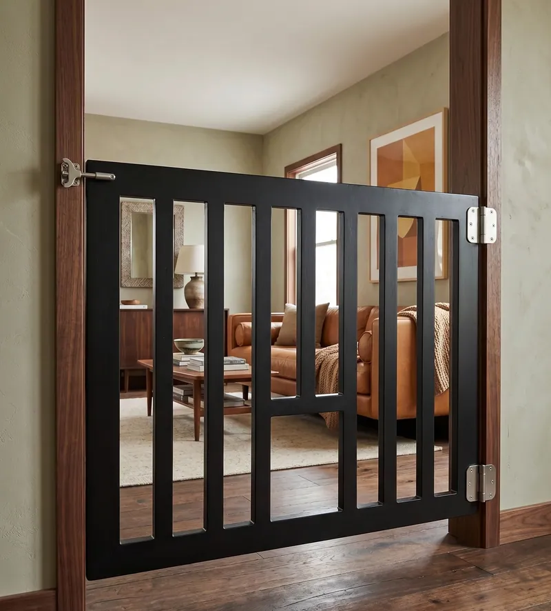 Trygg Cat wood gate for children and pets by Lumina Gates, photo 1