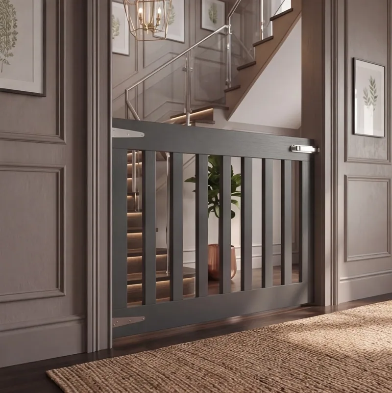 Trygg wood gate for children and pets by Lumina Gates, photo 1